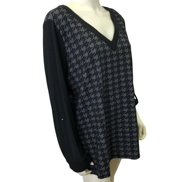 SLIM FACTOR BY INVESTMENT 3/4 ROLL TAB SLEEVE TUNIC TOP LG NWT - Picture 5 of 6